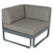 Fermob Bellevie Module d'angle - 1 place Gris orage 26 Taupe grisé B8 