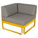 Fermob Bellevie Module d'angle - 1 place Miel C6 Taupe grisé B8 