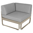 Fermob Bellevie Module d'angle - 1 place Muscade 14 Gris flanelle 79 