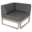 Fermob Bellevie Module d'angle - 1 place Muscade 14 Gris graphite A3 