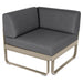 Fermob Bellevie Module d'angle - 1 place Muscade 14 Gris graphite A3 