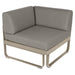 Fermob Bellevie Module d'angle - 1 place Muscade 14 Taupe grisé B8 