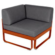 Fermob Bellevie Module d'angle 1 place Orange confite E2 Gris graphite A3 