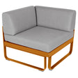 Fermob Bellevie Module d'angle - 1 place Pain d'épices D2 Gris flanelle 79 
