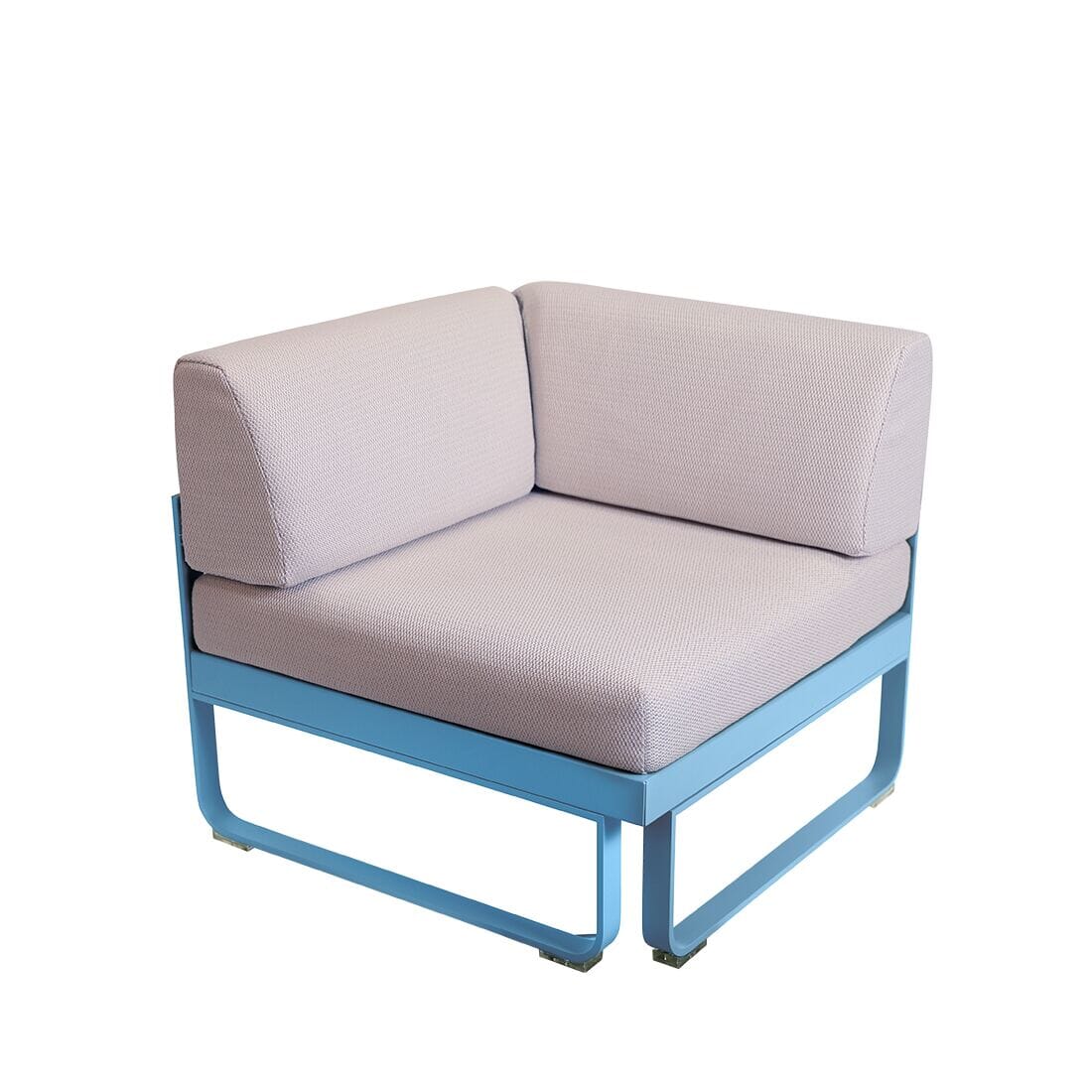 Fermob Bellevie Module d'angle 1 place Perle Bleu maya E1 