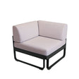 Fermob Bellevie Module d'angle 1 place Perle Carbone 47 