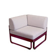 Fermob Bellevie Module d'angle 1 place Perle Cerise noire B9 