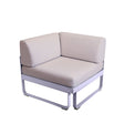 Fermob Bellevie Module d'angle 1 place Perle Guimauve D1 