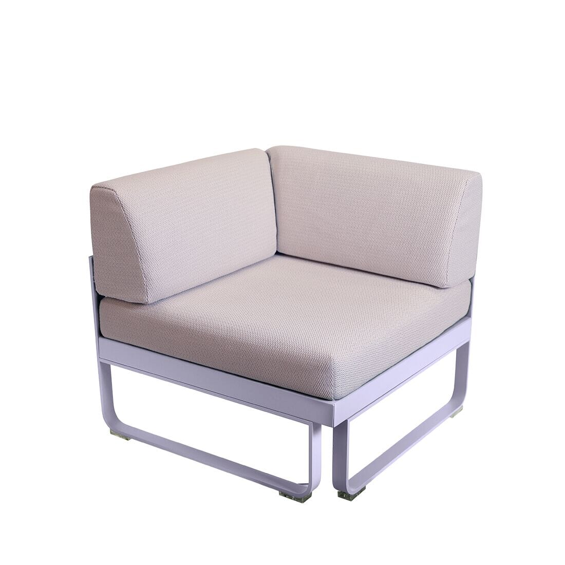 Fermob Bellevie Module d'angle 1 place Perle Guimauve D1 