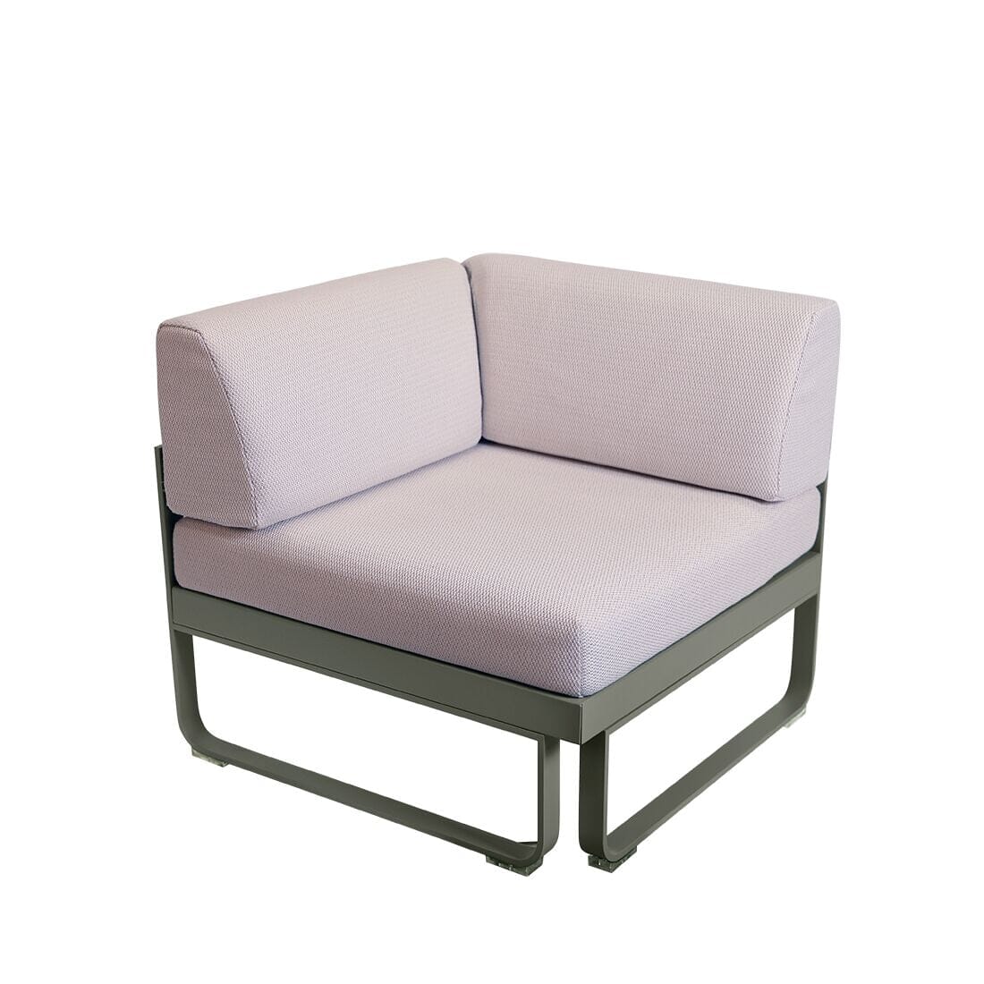 Fermob Bellevie Module d'angle 1 place Perle Romarin 48 