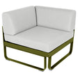Fermob Bellevie Module d'angle - 1 place Pesto D3 Blanc grisé 81 