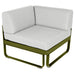 Fermob Bellevie Module d'angle - 1 place Pesto D3 Blanc grisé 81 