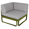 Fermob Bellevie Module d'angle - 1 place Pesto D3 Gris flanelle 79 