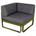 Fermob Bellevie Module d'angle - 1 place Pesto D3 Gris graphite A3 