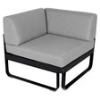 Fermob Bellevie Module d'angle - 1 place Réglisse 42 Gris flanelle 79 