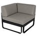 Fermob Bellevie Module d'angle - 1 place Réglisse 42 Taupe grisé B8 