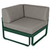 Fermob Bellevie Module d'angle - 1 place Vert cèdre 02 Taupe grisé B8 