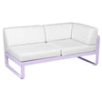Fermob Bellevie Module d'angle - droit 2 places Guimauve D1 Blanc grisé 81 