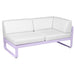Fermob Bellevie Module d'angle - droit 2 places Guimauve D1 Blanc grisé 81 