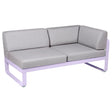 Fermob Bellevie Module d'angle - droit 2 places Guimauve D1 Gris flanelle 79 