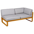 Fermob Bellevie Module d'angle - droit 2 places Pain d'épices D2 Gris flanelle 79 