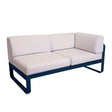 Fermob Bellevie Module d'angle - droit 2 places Perle Bleu abysse 92 