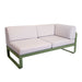 Fermob Bellevie Module d'angle - droit 2 places Perle Cactus 82 