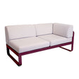 Fermob Bellevie Module d'angle - droit 2 places Perle Cerise noire B9 