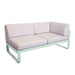 Fermob Bellevie Module d'angle - droit 2 places Perle Menthe glaciale A7 