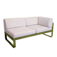 Fermob Bellevie Module d'angle - droit 2 places Perle Pesto D3 