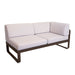 Fermob Bellevie Module d'angle - droit 2 places Perle Tonka E3 