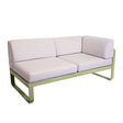 Fermob Bellevie Module d'angle - droit 2 places Perle Vert tilleul 65 