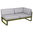 Fermob Bellevie Module d'angle - droit 2 places Pesto D3 Gris flanelle 79 