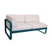 Fermob Bellevie Module d'angle - gauche 2 places Bleu acapulco 21 Perle D4 