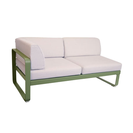 Fermob Bellevie Module d'angle - gauche 2 places Cactus 82 Perle D4 