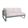 Fermob Bellevie Module d'angle - gauche 2 places Gris orage 26 Perle D4 