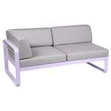 Fermob Bellevie Module d'angle - gauche 2 places Guimauve D1 Gris flanelle 79 