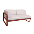 Fermob Bellevie Module d'angle - gauche 2 places Ocre rouge 20 Perle D4 