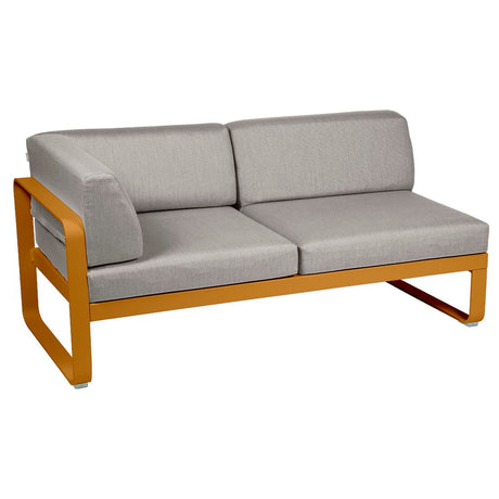 Fermob Bellevie Module d'angle - gauche 2 places Pain d'épices D2 Taupe grisé B8 