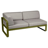 Fermob Bellevie Module d'angle - gauche 2 places Pesto D3 Taupe grisé B8 