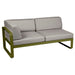 Fermob Bellevie Module d'angle - gauche 2 places Pesto D3 Taupe grisé B8 