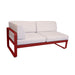 Fermob Bellevie Module d'angle - gauche 2 places Piment 43 Perle D4 