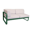 Fermob Bellevie Module d'angle - gauche 2 places Vert cèdre 02 Perle D4 