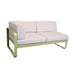 Fermob Bellevie Module d'angle - gauche 2 places Vert tilleul 65 Perle D4 