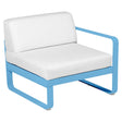 Fermob Bellevie Module Droit 1 place Bleu maya E1 Blanc grisé 81 