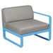 Fermob Bellevie Module Droit 1 place Bleu maya E1 Taupe grisé B8 