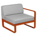 Fermob Bellevie Module Droit 1 place Orange confite E2 Gris flanelle 79 