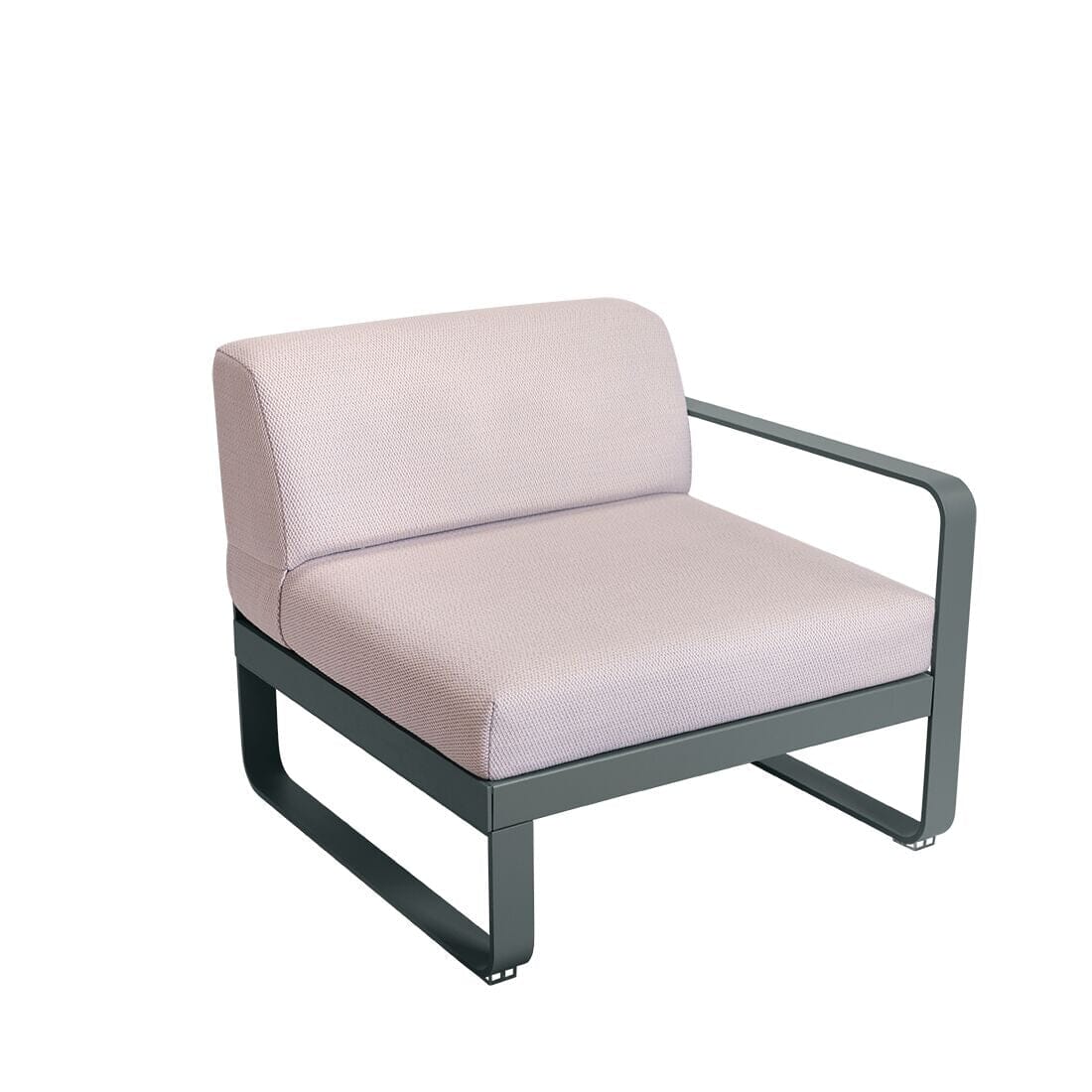 Fermob Bellevie Module Droit 1 place Perle Gris orage 26 