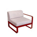 Fermob Bellevie Module Droit 1 place Perle Piment 43 