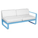 Fermob Bellevie Module droit 2 places Bleu maya E1 Blanc grisé 81 